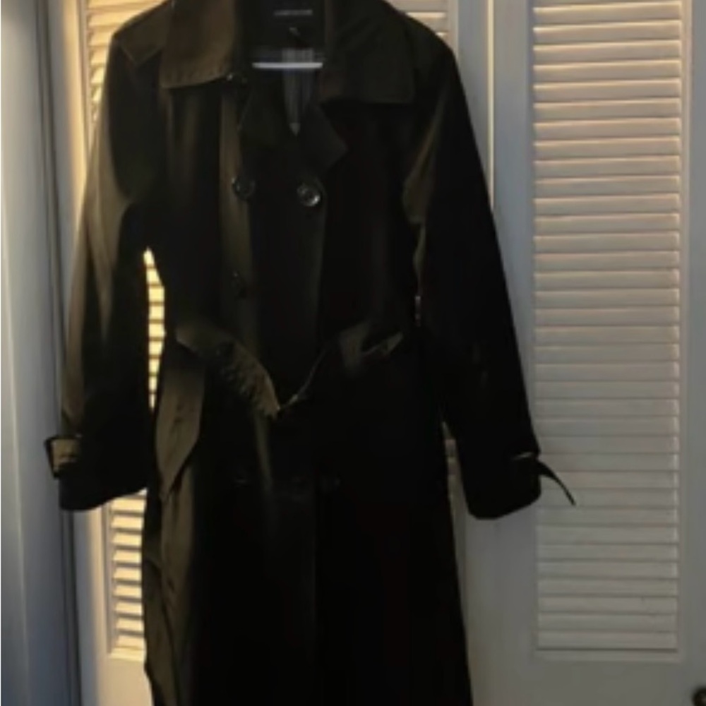 London Fog classic black trench coat